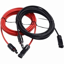 Solarkabel Verlängerung schwarz rot 4mm² 6mm² Kabel Set PV Modul Photovoltaik