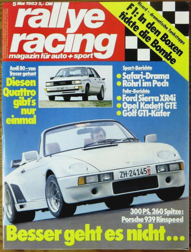 Rallye racing porsche - 05/83,