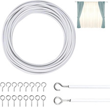 Vorhangdraht Weiß 6M