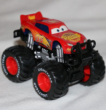 Disney Pixar Cars Monster Truck Lightning McQueen 95 Friktionsmotor 1/55 Vitrine