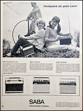 Saba Kofferradio, originale Werbung aus 1966  Transeuropa Transatlantik