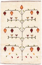 Perser Gabbeh Teppich Beige