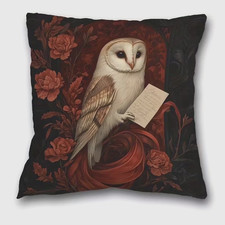 Kissen 45 cm Deko Tiere Eule Uhu passt zu Harry Potter Hedwig Kinder Dekokissen