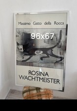 ROSINA WACHTMEISTER Kunstdruck Silberfolie KATZE  im hochwertigen Alu rahmen