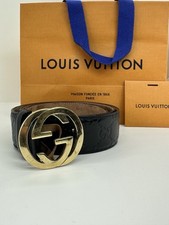 Gucci Damen Gürtel Schwarz Gold Blondie