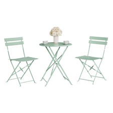 Balkonmöbel 3-teilig Bistrotisch 2 Stühlen Gartenmöbel Terrassenmöbel sbfs002