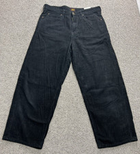 Lee Cordhose 5 Pocket Wide Leg Herren Gr. W28 L31 schwarz #457