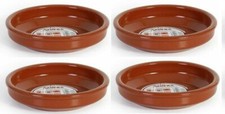 4er Set - Spanische Tapas Töpfe Terrakotta Geschirr 18 cm / Cazuelas