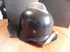 alter Feuerwehr Helm ALU mit Ziegelbrecher / Raupe Größe unbekannt