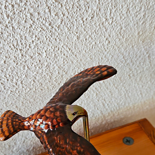 Adler dekofigur keramik braun - dekofigur,