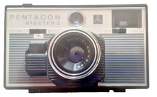 PENTACON electra  mit  DOMIPLAN 2,8/45 & Ledertasche