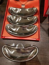 4 Knochenteller Grätenteller Aufsteckplatten Edelstahl von Fissler coronal