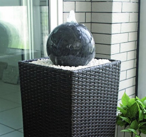 Zimmerbrunnen granit mit led - mit,