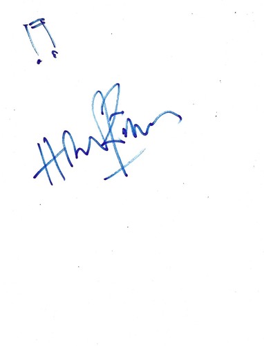 Hans zimmer signiertes - hans, a4