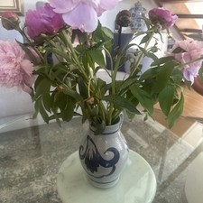 GERZIT Staffel Stoneware Krug Blau Grau 