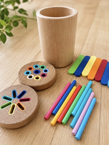 Holz lernspiel steck - lernspiel, &