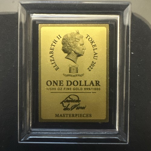 Goldbarren one dollar tokelau - dollar,,