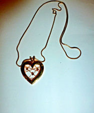 Schmuck goldene Halskette /Kette mit Anhänger Herz-NEU+ OVP