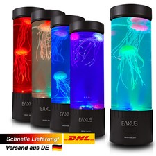 🌈 12 LED Quallen Aquarium Lava Lampe Stimmung- Fantasy- Nachtlicht Farbewechsel