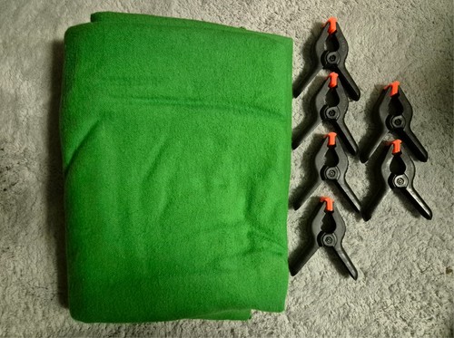 Greenscreen tuch 300cm mit - tuch,