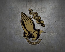 Praying Hands Aufkleber BIG