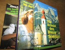 3 Heimatromane Hans Ernst, Bücher gebunden, verschiedene Verlage - po411