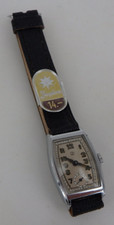 Junghans Art Deco Armbanduhr Kaliber 96 Chrom um 1937 - NEU UNGETRAGEN (108073)