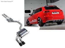 Milltek Sportauspuffanlage ab Kat Audi RS3 8P Sportback 2x90mm rund in schwarz