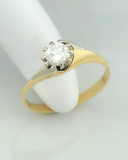 Solitär brillantring gold - brillantring, 750