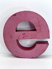 Alter Vintage Blechbuchstabe Industrial Blechschild Reklame Werbung #8594