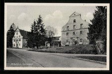 Aulendorf, Ansichtskarte, Straßenpartie mit Bräuhaus 
