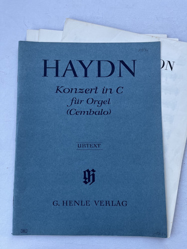 Noten haydn konzert - haydn., c