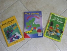 3  Bastelhefte Ostern/Frühling mit Vorlagen in Orginalgröße