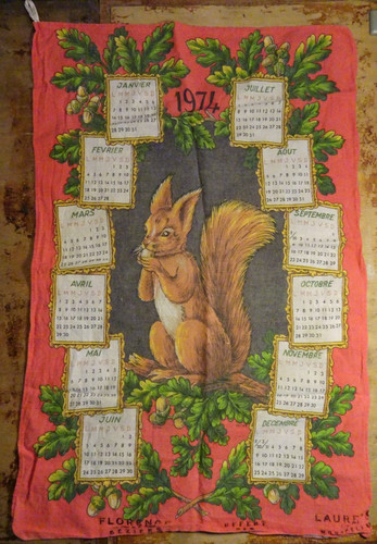 Stoffkalender geschirrtuch - stoffkalender,