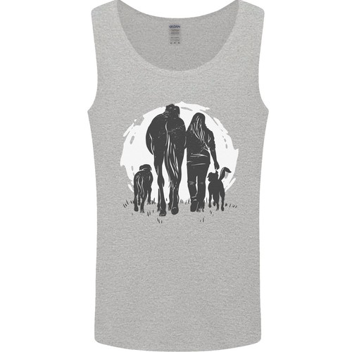 Ein pferd und hunde - pferd,