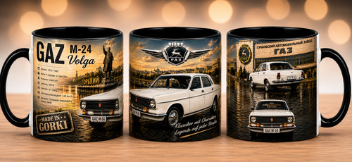 Gaz volga tasse - m-24, schwarz