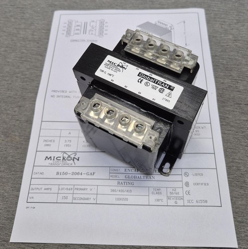 Micron control trafo 380 - control, 380-415v~