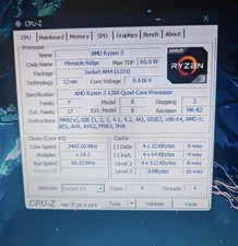 AMD Ryzen 3 1200 (4x 3,1/3,4 GHz) MB Sockel AMD AM4 CPU (tray)