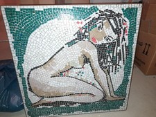 Eine Echte ANTIKE MOSAIKPLATTE