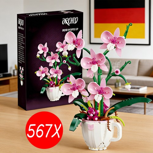 567pcs orchidee blumen - 567pcs,