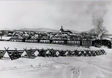 2189-Ansichtskarte Harzer Schmalspurbahn Dampflok 99 23 Personenzug Hasselfelde