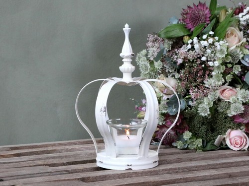 Teelichthalter krone shabby - krone,