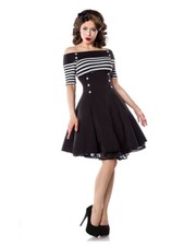 Schulterfreies vintage kleid - schulterfreies,