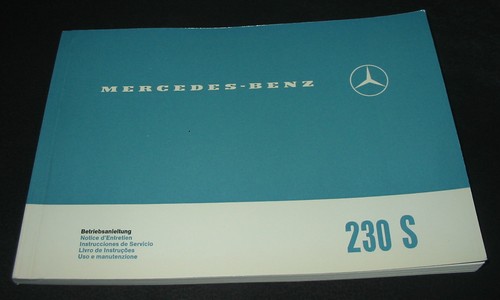 Betriebsanleitung mercedes 230 - betriebsanleitung,
