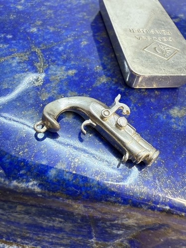 Steinschlosspistole 925 silber - 925,