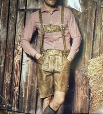 Herren Lederhose 1/2 Hose