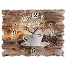 BM Holz Wanduhr leise lautlos