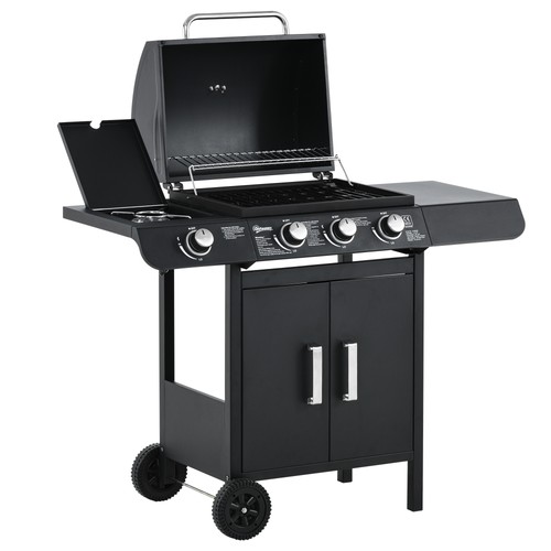 Outsunny deluxe gasgrill - gasgrill, grill