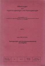Hydrogeologie und Grundwasserabsenkung im Erftgebiet. Stork, Walter: