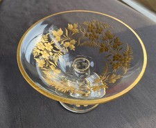 schönes Kristallglas vergoldet 24 Karat